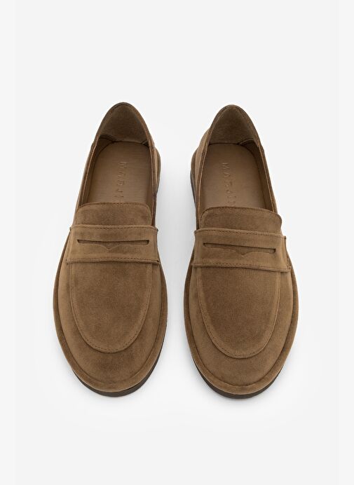 Kadın Loafer Düz Taban Makosen Günlük Ayakkabı Riston Taba Süet - Görsel 7