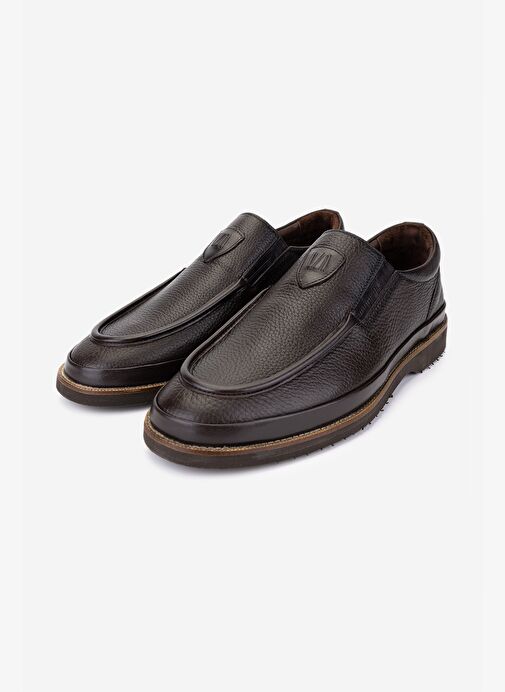 Valmenti Erkek Hakiki Deri Kahverengi Loafer Ayakkabı - Görsel 6