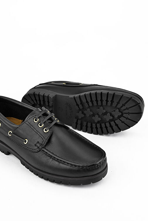 Ziya, Erkek Hakiki Deri Ayakkabı 143984ZK03 Siyah - Görsel 6