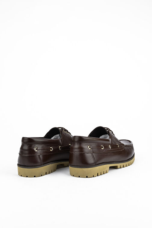 Ziya, Erkek Hakiki Deri Ayakkabı 143984ZK03 Kahve - Görsel 6