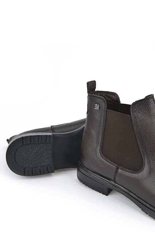 Ziya, Erkek Hakiki Deri Bot 143447Z101 Kahve - Görsel 7