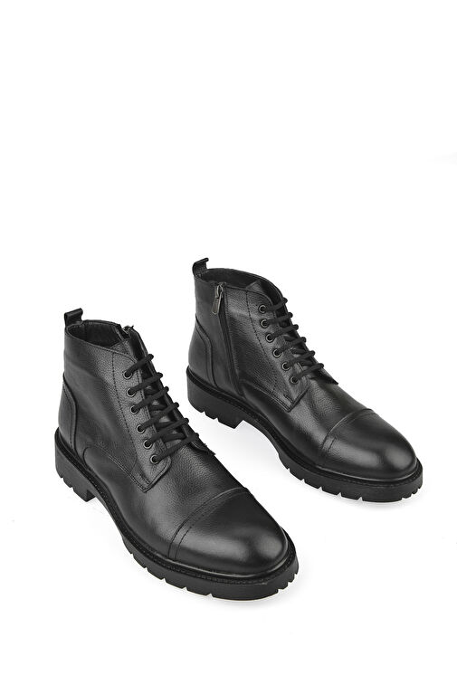 Ziya, Erkek Hakiki Deri Bot 143447Z307 Siyah - Görsel 3