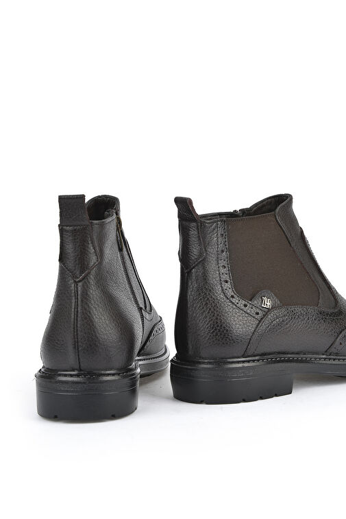 Ziya, Erkek Hakiki Deri Bot 143447Z202 Kahve - Görsel 4