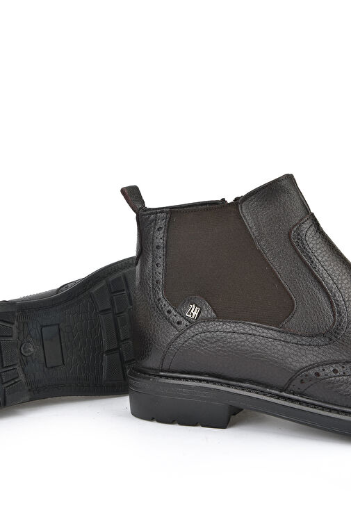 Ziya, Erkek Hakiki Deri Bot 143447Z202 Kahve - Görsel 5