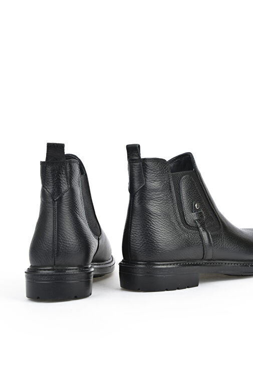Ziya, Erkek Hakiki Deri Bot 143447Z204 Siyah - Görsel 6
