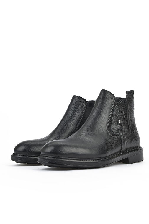 Ziya, Erkek Hakiki Deri Bot 143447Z204 Siyah - Görsel 8