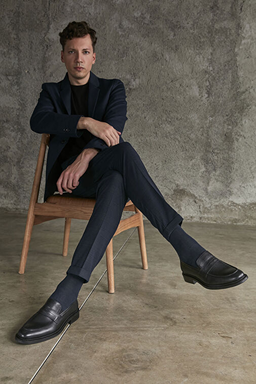 Ziya Siyah Erkek Deri Klasik Ayakkabı 113744 2386_000 - Görsel 2