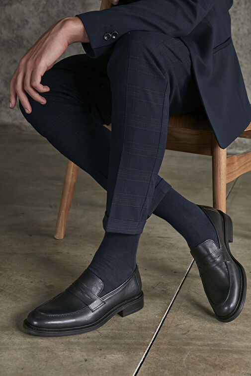 Ziya Siyah Erkek Deri Klasik Ayakkabı 113744 2386_000 - Görsel 3