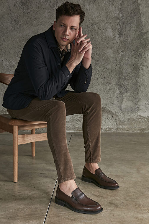 Ziya Kahverengi Erkek Deri Klasik Ayakkabı 113744 2386_300 - Görsel 2