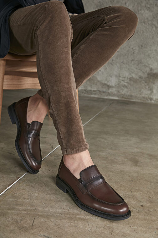 Ziya Kahverengi Erkek Deri Klasik Ayakkabı 113744 2386_300 - Görsel 3