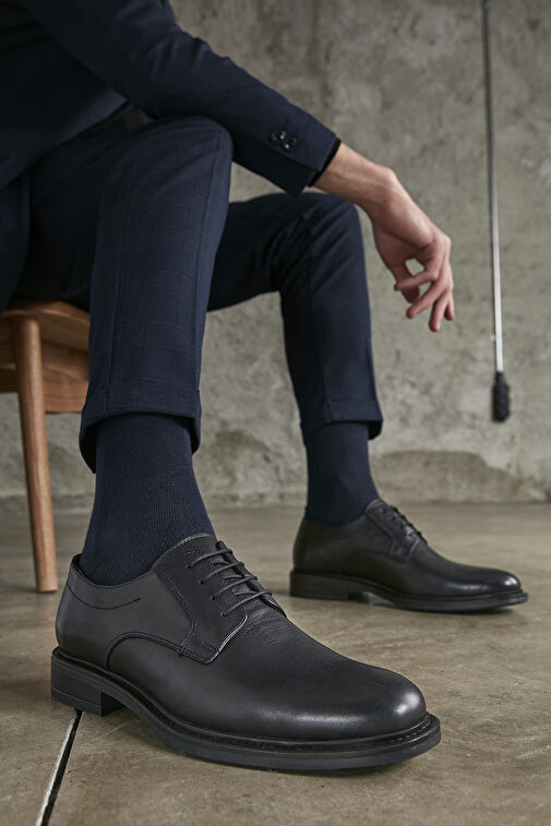 Ziya Siyah Erkek Deri Klasik Ayakkabı 113744 2380_000 - Görsel 7