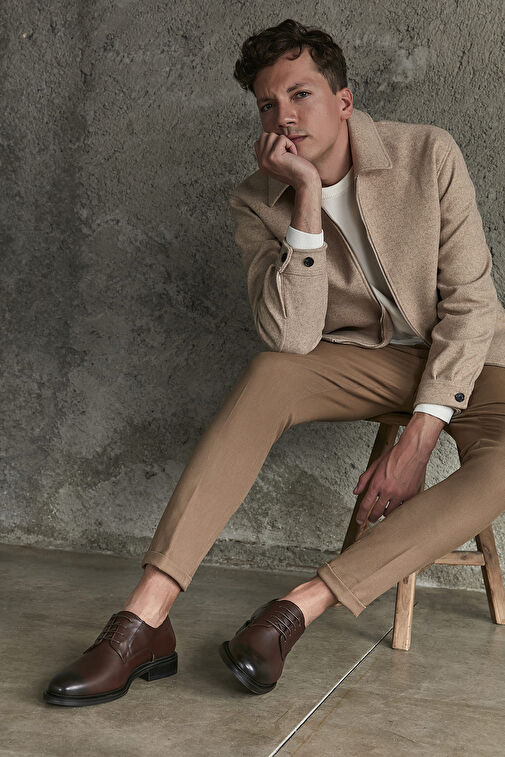 Ziya Kahverengi Erkek Deri Klasik Ayakkabı 113744 2380_300 - Görsel 3