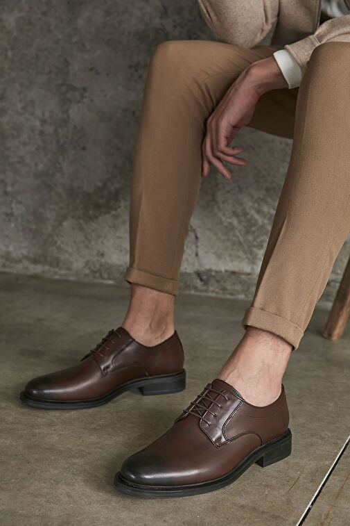 Ziya Kahverengi Erkek Deri Klasik Ayakkabı 113744 2380_300 - Görsel 4