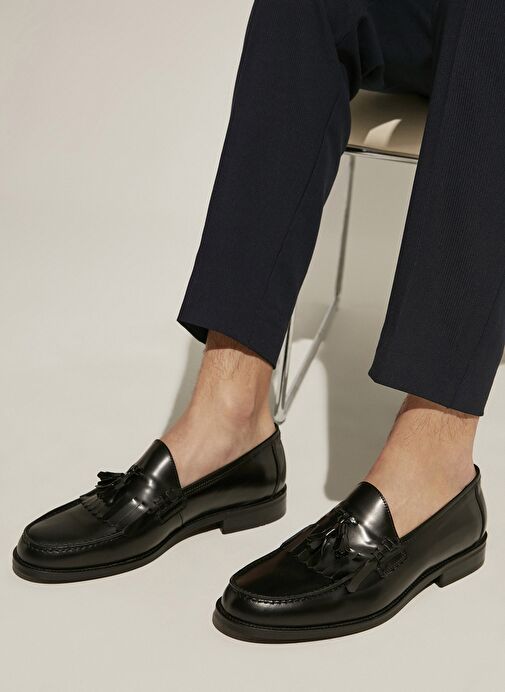 Ziya, Erkek Hakiki Deri Ayakkabı 15350Z0137 Siyah - Görsel 3