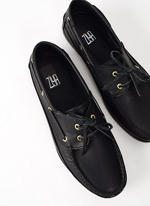 Ziya Siyah Erkek Deri Günlük Ayakkabı 101119 29 1_000 - Görsel 6