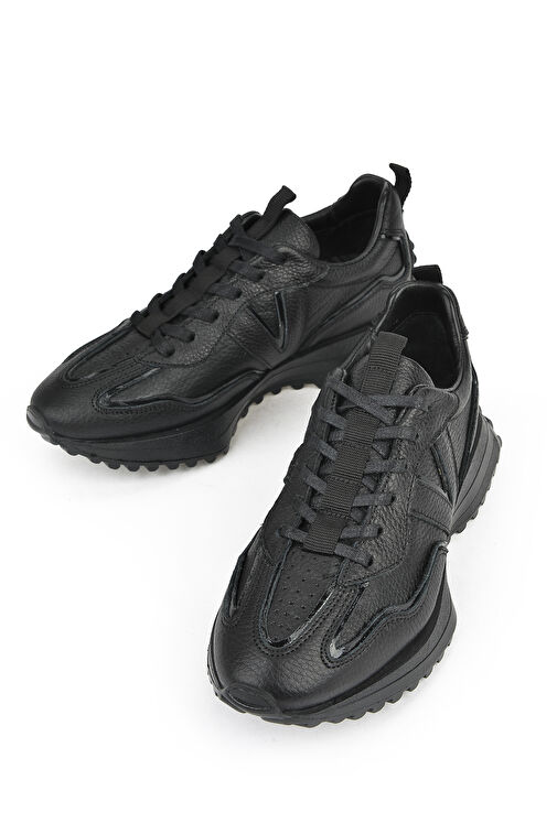 Ziya Siyah Kadın Deri Sneaker 1231000 4660_000 - Görsel 4