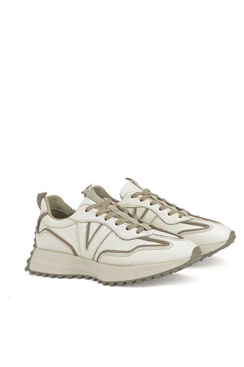 Ziya Krem-Bej Kadın Deri Sneaker 1231000 4660_004 - Görsel 3