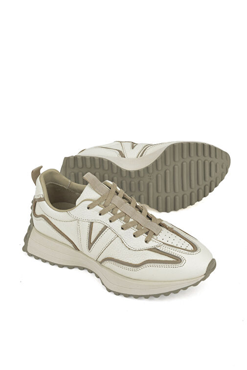 Ziya Krem-Bej Kadın Deri Sneaker 1231000 4660_004 - Görsel 6