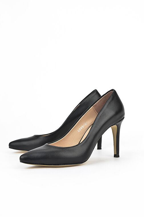 Ziya Siyah Kadın Deri Topuklu Ayakkabı 1231003 4292_000 - Görsel 7