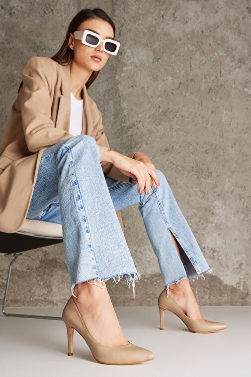 Ziya Bej Kadın Deri Stiletto 1231003 4292_340 - Görsel 2