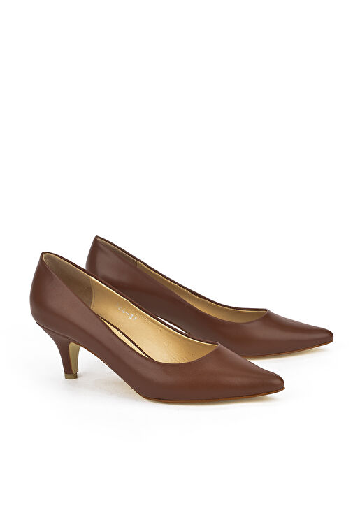 Ziya, Kadın Hakiki Deri Topuklu Ayakkabı 1431030Z324 Taba - Görsel 3