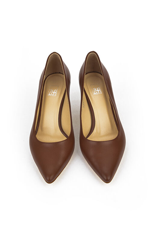 Ziya, Kadın Hakiki Deri Topuklu Ayakkabı 1431030Z324 Taba - Görsel 5