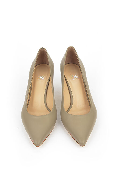 Ziya, Kadın Hakiki Deri Topuklu Ayakkabı 1431030Z324 Bej - Görsel 7