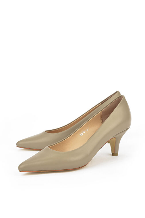 Ziya, Kadın Hakiki Deri Topuklu Ayakkabı 1431030Z324 Bej - Görsel 8