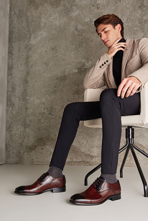 Ziya Kahverengi Erkek Deri Klasik Ayakkabı 123145 396_300 - Görsel 8