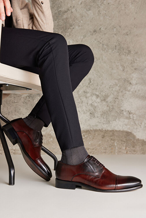 Ziya Kahverengi Erkek Deri Klasik Ayakkabı 123145 396_300 - Görsel 9