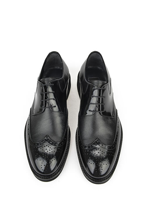 Ziya, Erkek Hakiki Deri Ayakkabı 123145 625 Siyah - Görsel 5