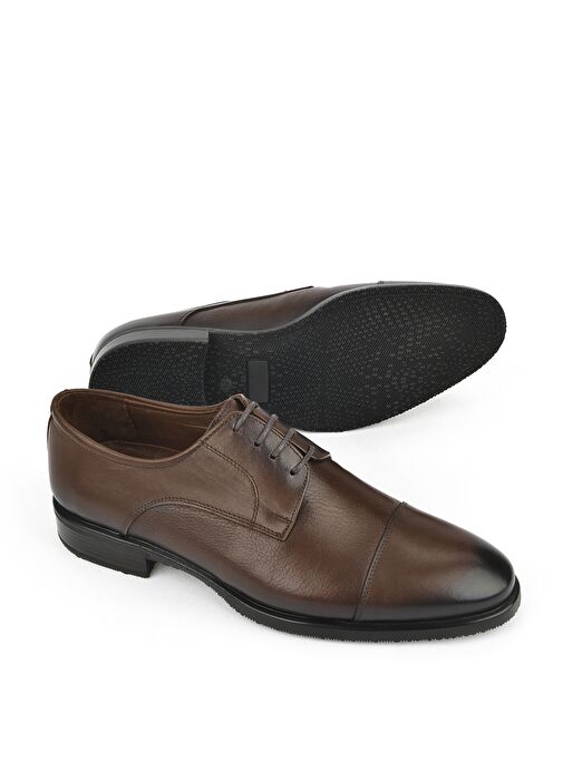 Ziya, Erkek Hakiki Deri Ayakkabı 153745Z8009 Kahve - Görsel 5