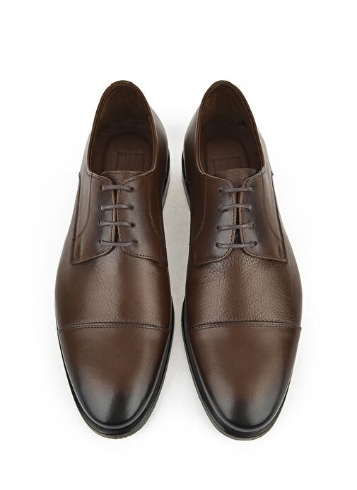 Ziya, Erkek Hakiki Deri Ayakkabı 153745Z8009 Kahve - Görsel 6