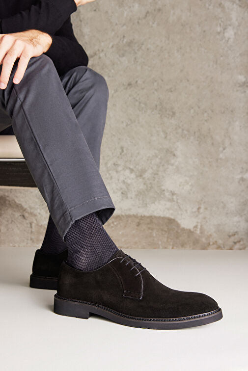 Ziya Siyah Erkek Süet Klasik Ayakkabı 123145 1519S_000 - Görsel 8