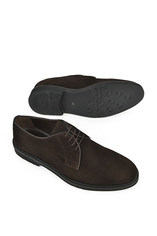 Ziya, Erkek Hakiki Deri Ayakkabı 141145Z 1519S Kahve - Görsel 5