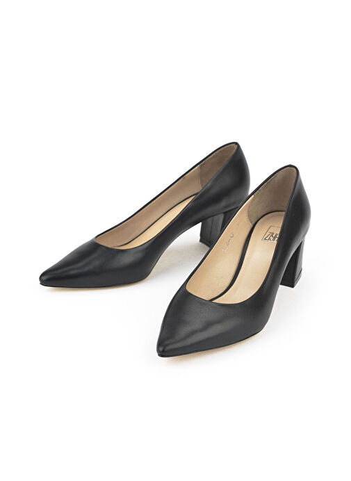 Ziya, Kadın Hakiki Deri Topuklu Ayakkabı 1511030Z974 Siyah - Görsel 5