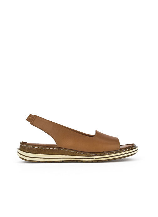 Ziya Taba Kadın Deri Sandalet 1311008 016_320 - Görsel 2