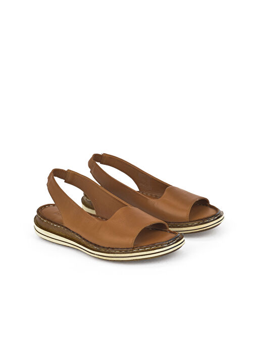 Ziya Taba Kadın Deri Sandalet 1311008 016_320 - Görsel 3