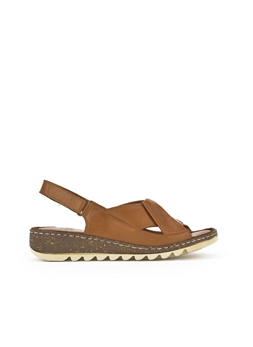 Ziya Taba Kadın Deri Sandalet 1311008 018_320 - Görsel 2