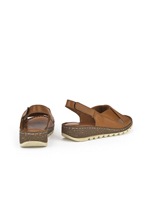 Ziya Taba Kadın Deri Sandalet 1311008 018_320 - Görsel 4