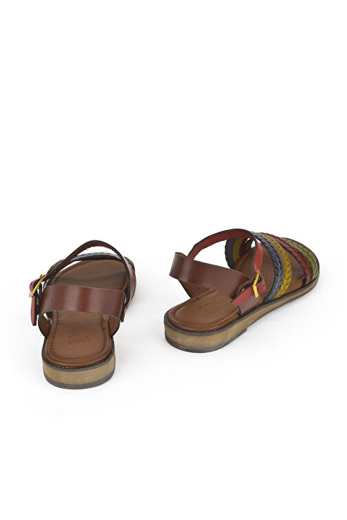 Ziya, Kadın Hakiki Deri Sandalet 1411010Z421 Multi - Görsel 4