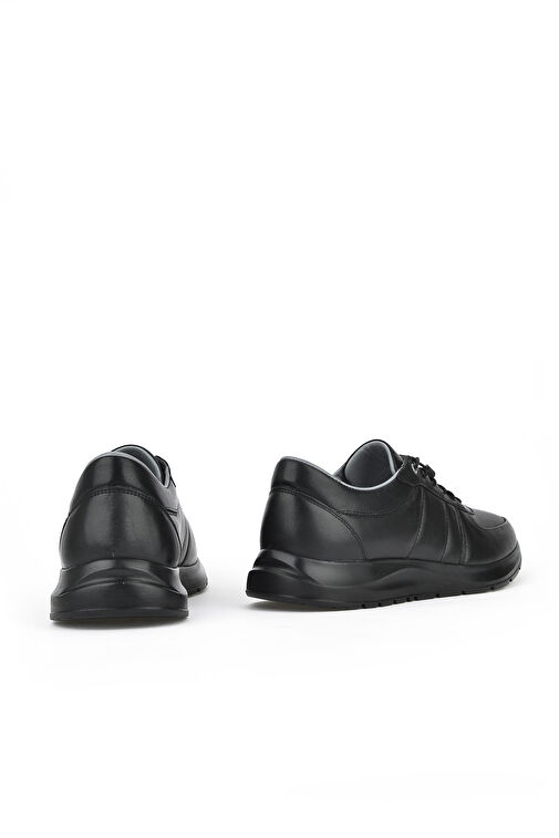 Ziya, Erkek Hakiki Deri Sneaker 1411013ZS08 Siyah - Görsel 6