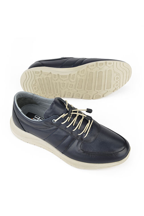 Ziya Lacivert Erkek Deri Sneaker 1311013 S08_200 - Görsel 7