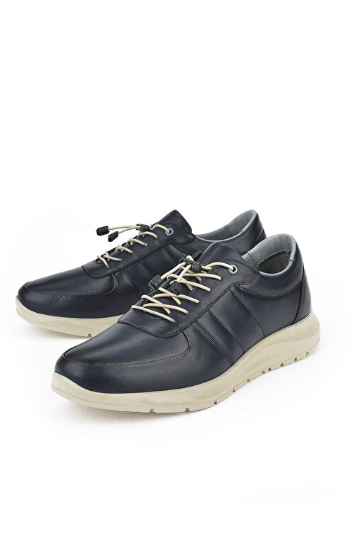 Ziya Lacivert Erkek Deri Sneaker 1311013 S08_200 - Görsel 8