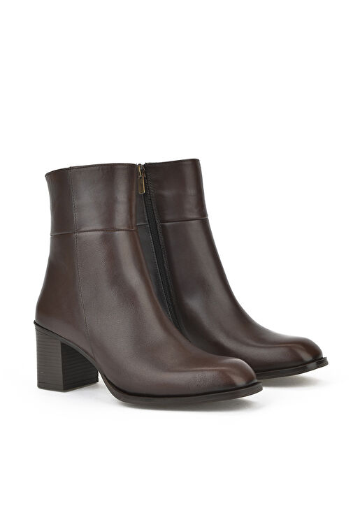 Ziya, Kadın Hakiki Deri Bot 14319Z66350 Kahve - Görsel 3