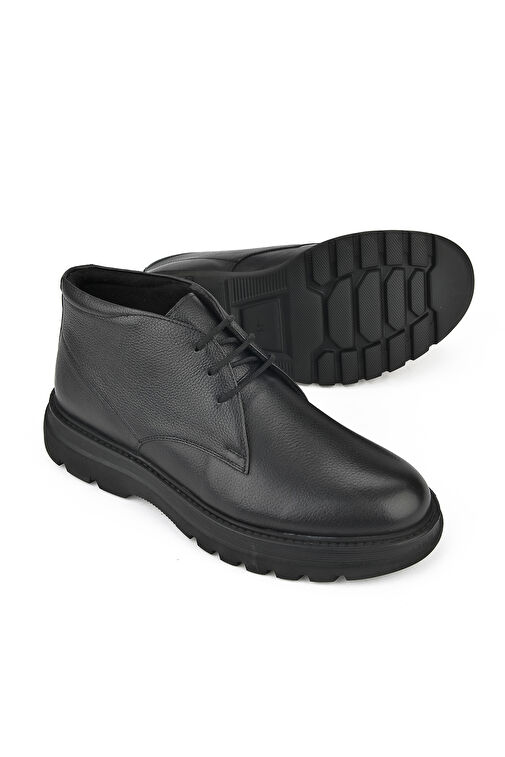 Ziya, Erkek Hakiki Deri Bot 14319Z77183 Siyah - Görsel 5
