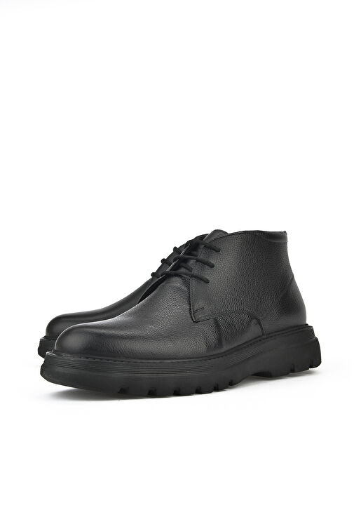 Ziya, Erkek Hakiki Deri Bot 14319Z77183 Siyah - Görsel 6