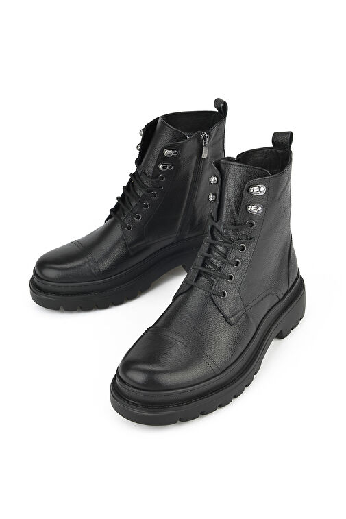 Ziya, Erkek Hakiki Deri Bot 14319Z77184 Siyah - Görsel 6