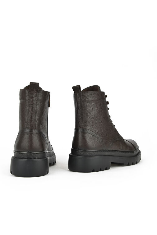 Ziya, Erkek Hakiki Deri Bot 14319Z77184 Kahve - Görsel 7