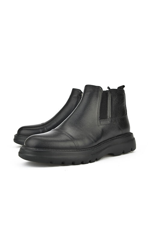 Ziya, Erkek Hakiki Deri Bot 14319Z77189 Siyah - Görsel 6
